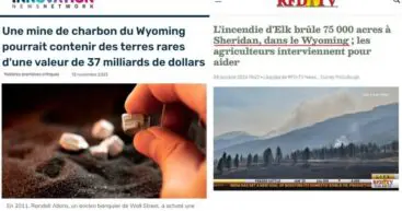 Пожар в США возле города, где найдены огромные залежи угля